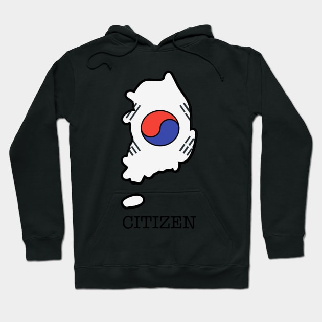 South Korea Citizen Hoodie by Playful Creatives